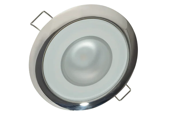 113110 – LUMITEC Boat Deck Light, Flush Mount 6 Watts 10 To 30 Volt DC White/ Red/ Blue/ Purple Non-Dimming LED Bulb ...
